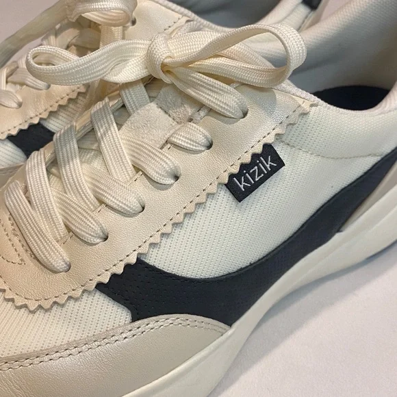 KIZIK PARIS METALLIC HANDS FREE TECHNOLOGY PRISTINE/BLACK LEATHER WOMENS SZ 9 - Picture 8 of 14